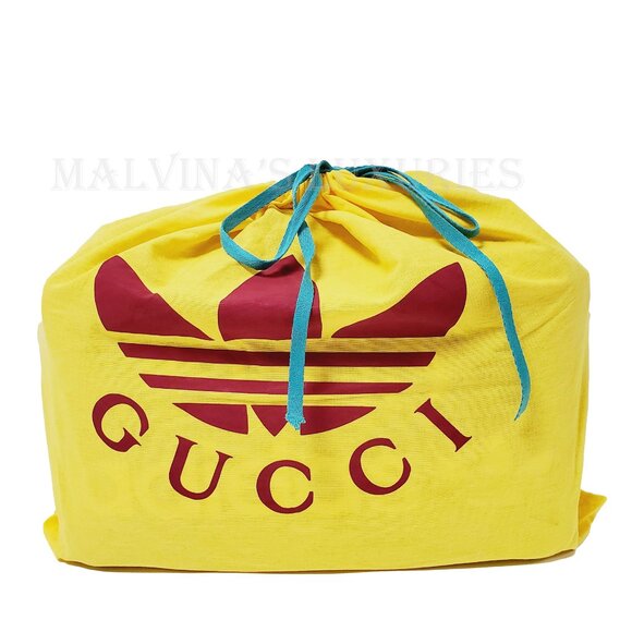 GUCCI BAG 702422 ADIDAS X GG LOGO CRYSTAL DUFFEL w WEB STRAP - Picture 16 of 16